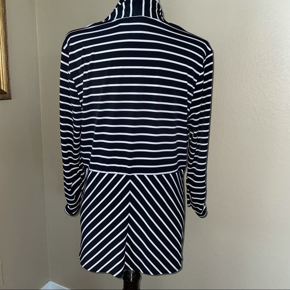 Chicos Striped cardigan size 1 - Picture 2 of 7